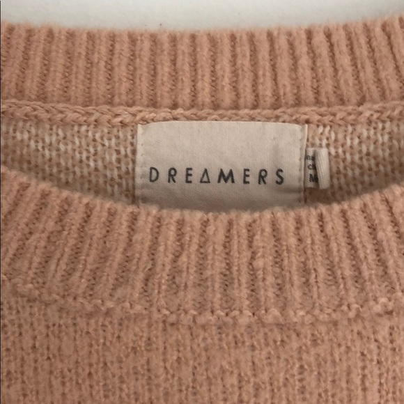 Dreamers Pink and white swan knit sweater - Picture 3 of 6